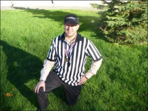 Dr. Justin enjoyed being a referee for 4-5 year old flag football.