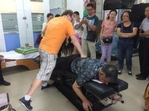 flexion distraction table for disc bulges and herniations