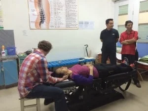 massage before diversified neck adjustment