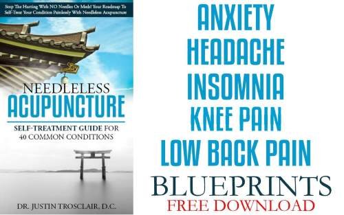 needleless acupuncture anxiety low back insomnia headache knee pain