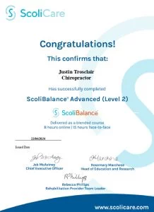 Adult Elderly Scoliosis Treatment 22 level 2 cert