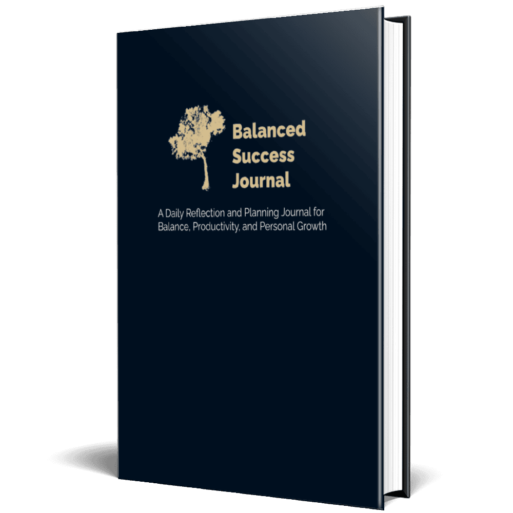 Balanced Success Journal daily planning and reflection book.