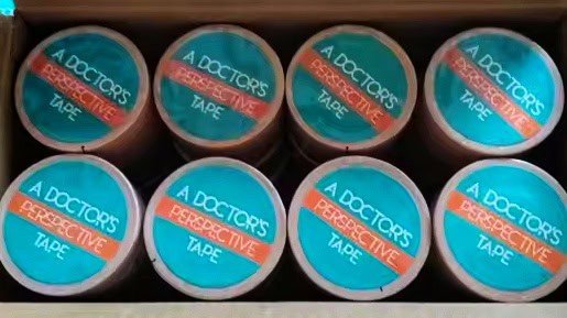 A Doctor's Perspective Tape for scoliosis treatment in LA, used at the Scoliosis Center of LA, promoting spinal health and posture correction with specialized chiropractic techniques.